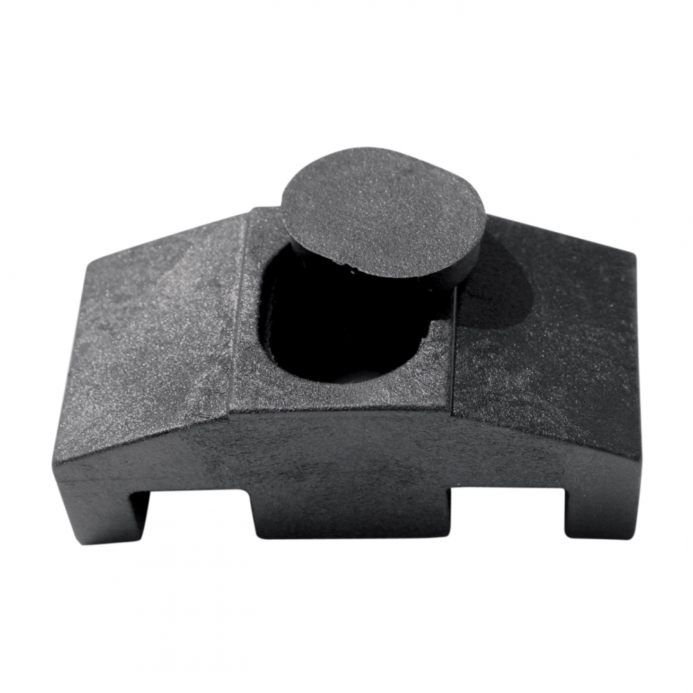 Clamp PVC for anchoring panels PILOFOR SUPER to square posts, black