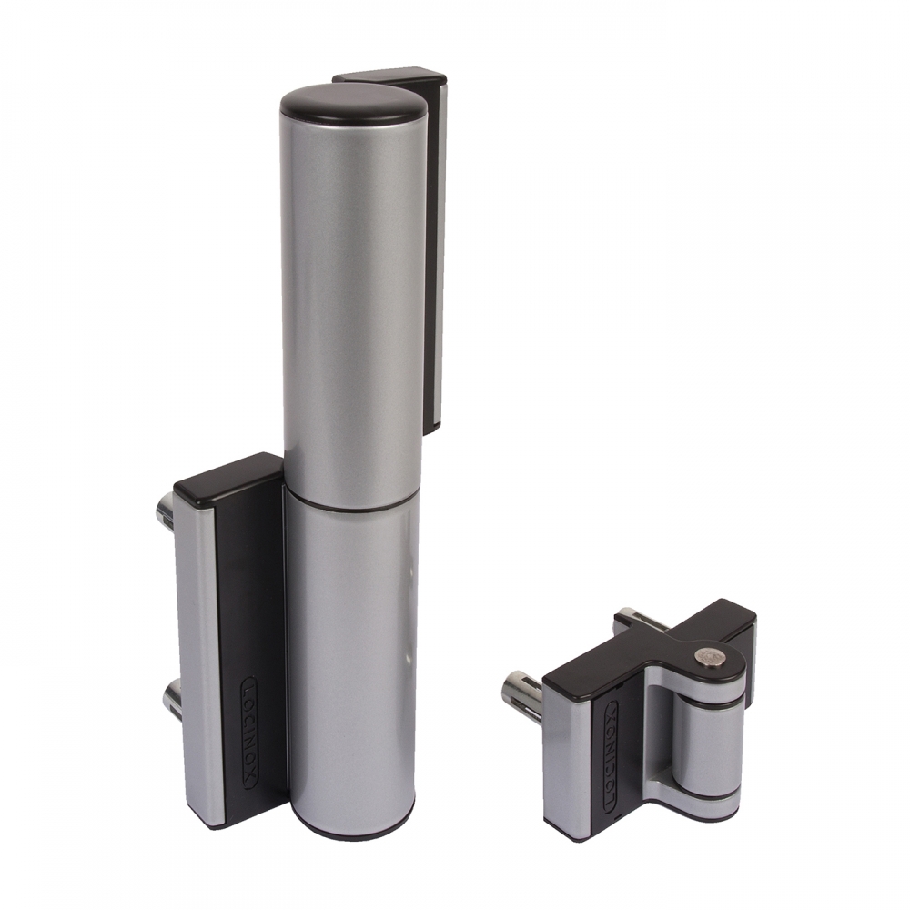 Gate closer TIGER with hinge - silver LOCINOX