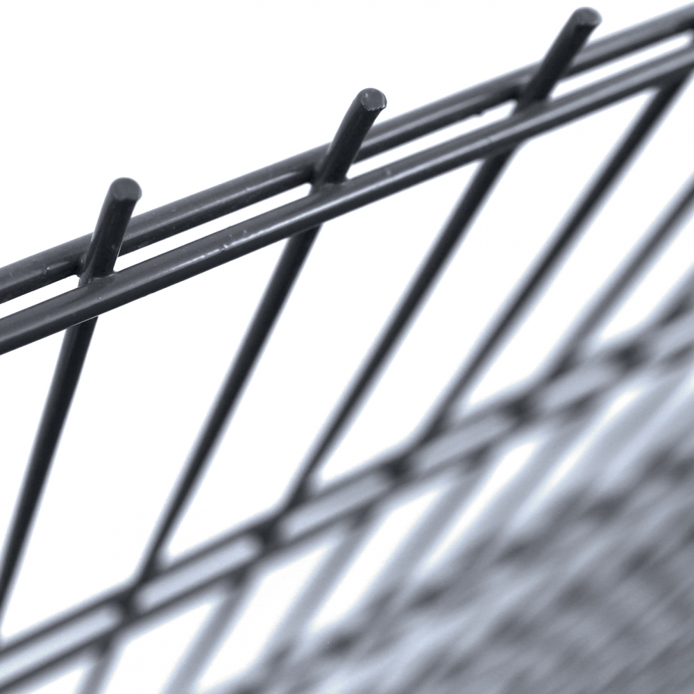 Svařovaný panel PILOFOR® SUPER poplastovaný (Zn + PVC) 2500 × 2430 mm - výška 243 cm, barva antracit (RAL 7016)