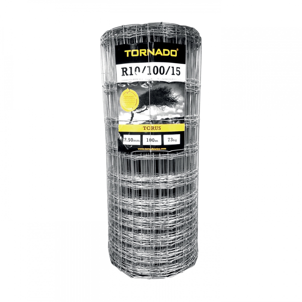 Knotted fence galvanized, breeding, TORUS R 1000/10/150/50m