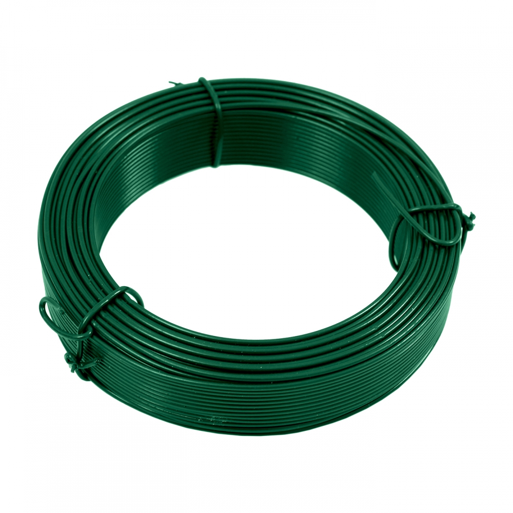 Bindedrähte 2,6 mm verzinkt und PVC-beschichtet - Länge 25 m